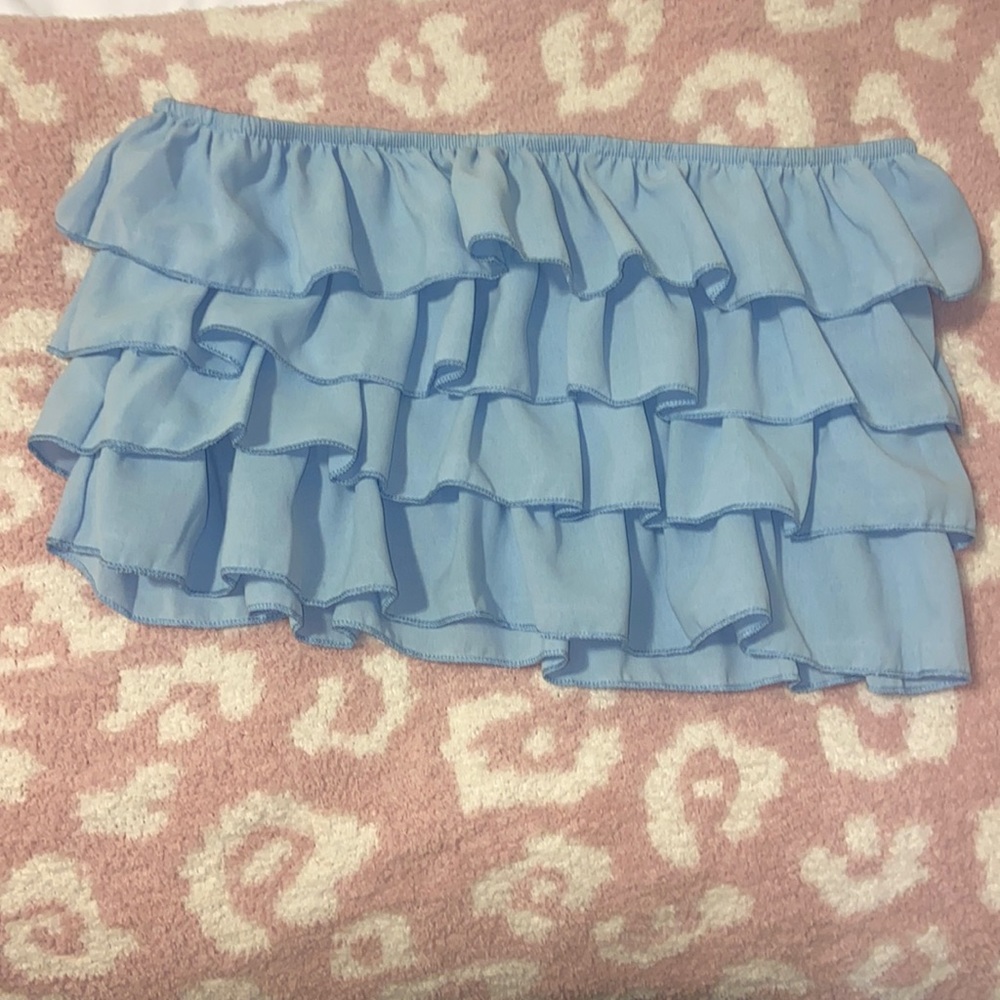 Shein Ruffle Tube Top